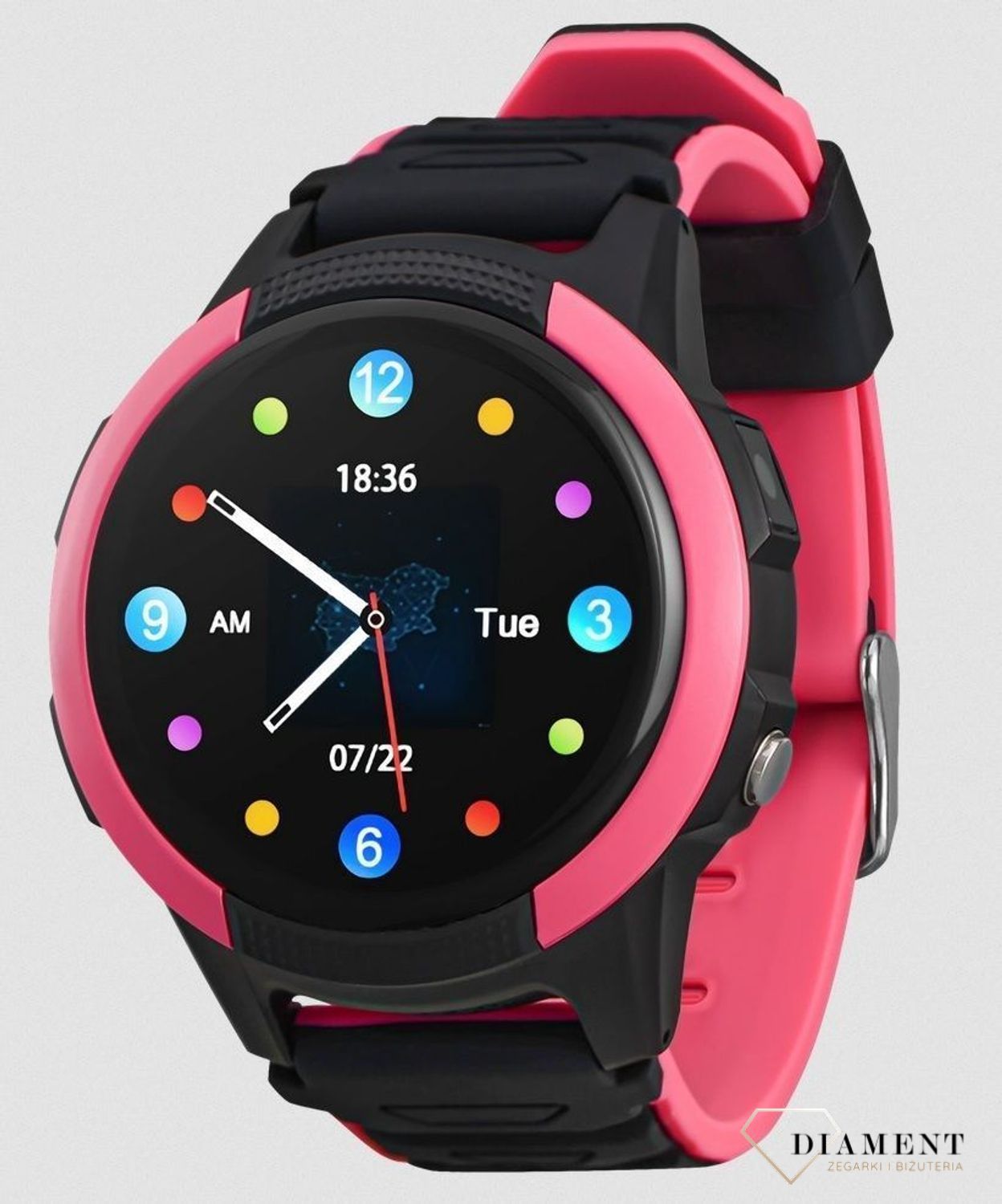 Smartwatch dla dziewcllllzynki Garett Kids Focus 4G RT Różowy (2)-001.jpg